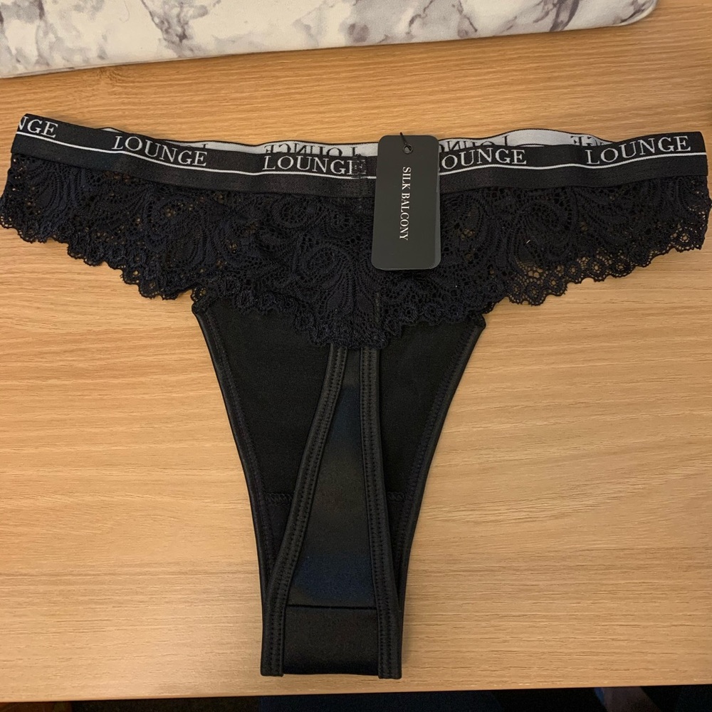 (NWT) Lounge Silk Underwear Black size M
